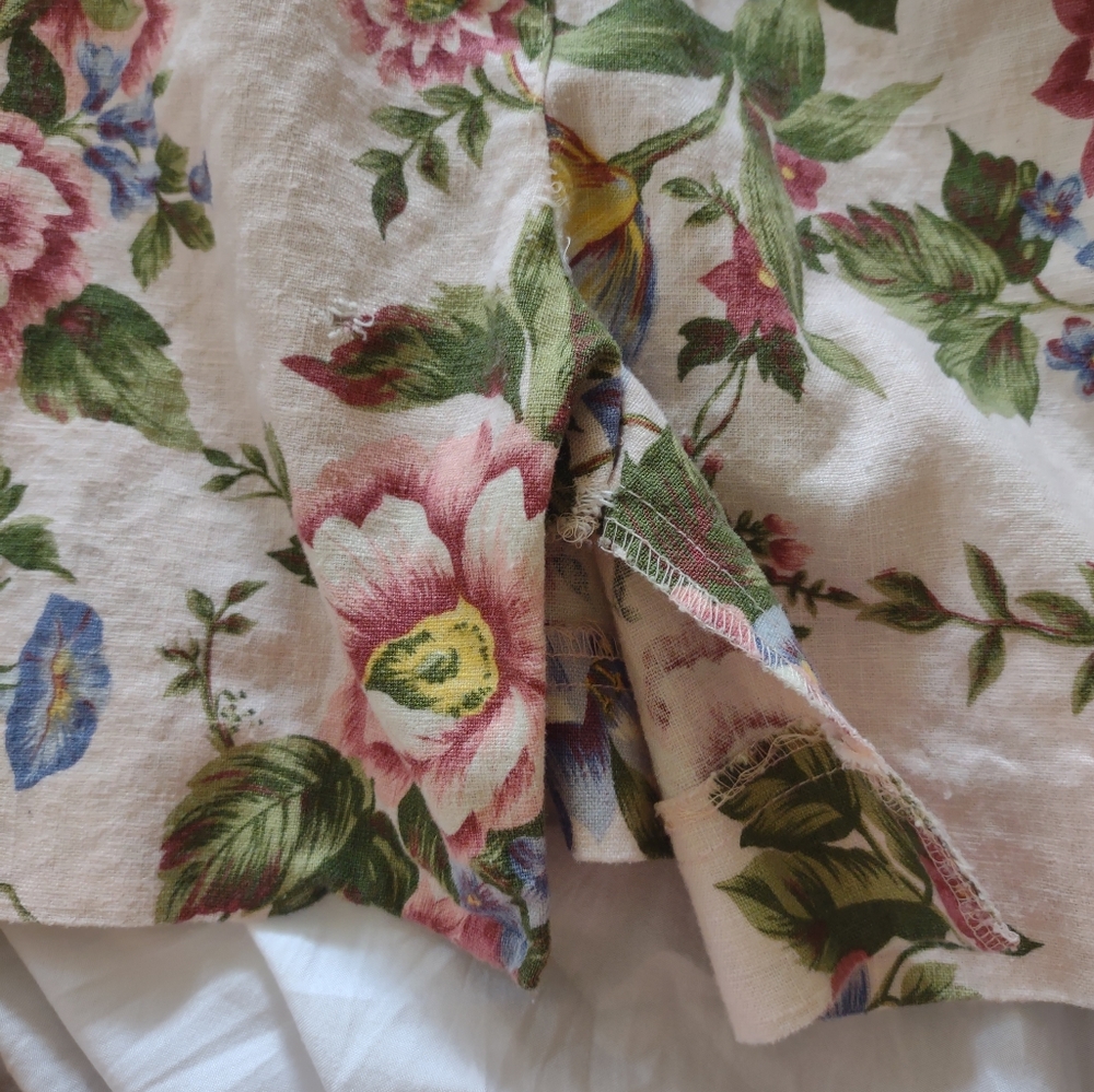 Bushwacker Womans Skirt Size 6 Pink Colorful Floral Print Linen Cotton Blend - Picture 10 of 11